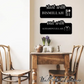 Islamic Kitchen Wall Art – "Start with Bismillah, End with Alhamdulillah" –