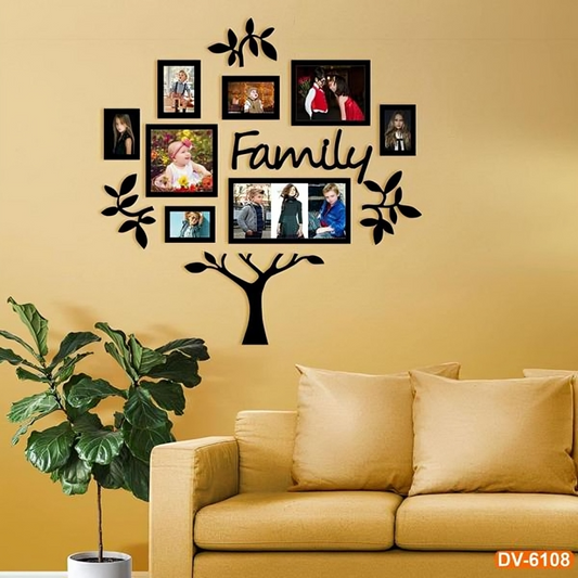 🌳 Family Tree Wall Photo Frame Set | DIY Wall Decor