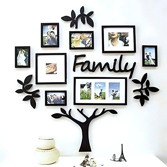 🌳 Family Tree Wall Photo Frame Set | DIY Wall Decor