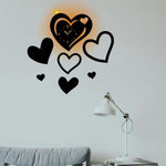 🖤 Heart Style Wall Clock – Modern DIY Acrylic Décor