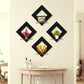🪵 Modern Diamond-Shaped Wall Shelves – Set of 4 | 8x8” Each |
